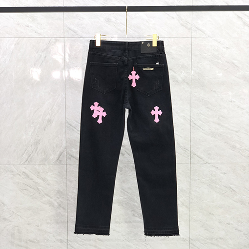 クロムハーツ デニムパンツ   メンズファッションの通販    ♡ ピンク十字架ポイント ♡ 28.30.32.34.36サイズ ♡