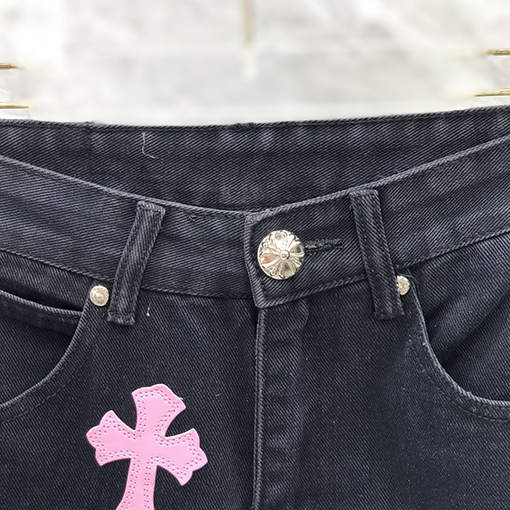 クロムハーツ デニムパンツ   メンズファッションの通販    ♡ ピンク十字架ポイント ♡ 28.30.32.34.36サイズ ♡
