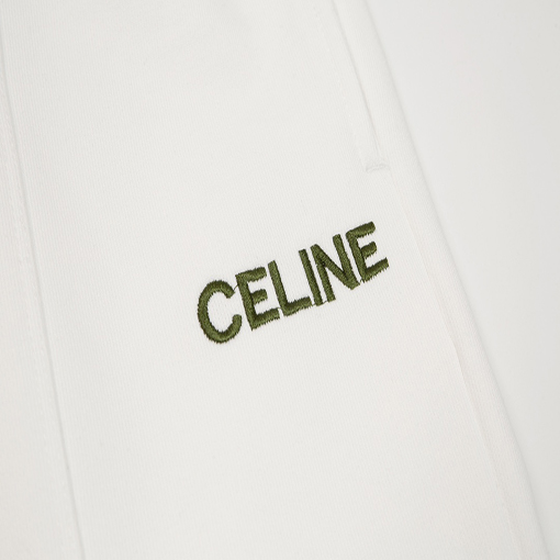セリーヌスウェットパンツ コピー CELINE ロゴ ♡ 高品質 ♡ XS~L ♡ ホワイト単色 ♡