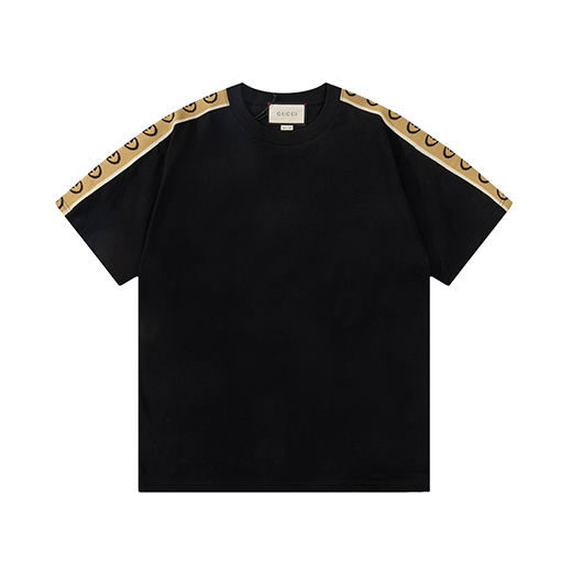 【極美品✨】 グッチ服コピー クラシックダブルG 半袖 Tシャツ ✶ XS~L ✶ブラック・ベージュ ✶