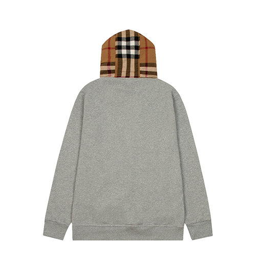 バーバリー服コピー ジャケット アウター✶   フード   チェック   ✶ ブラック・グレー　✶ 裏起毛　✶ ＸＳ～Ｌ ✶