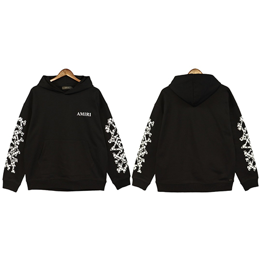 アミリAMIRIスーパーコピー  フードパーカー ✶  骨のイニシャルプリント   ✶ S~XL   ✶