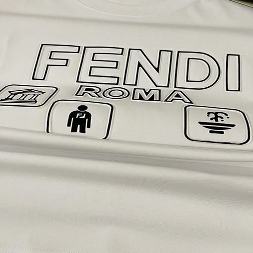 【極美品✨】  フェンディFENDIスーパーコピー 半袖 Tシャツの通販  ✶ ブラック・ホワイト✶ ＸＳ～Ｌ  ✶