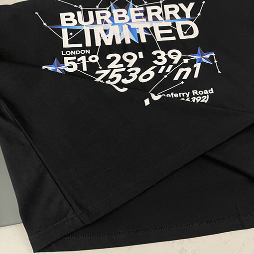 【 23ss新商品✨】バーバリー服偽物 プリント半袖Tシャツメンズファッション通販 2色 ✶ ブラック・ホワイト✶ XS~L ✶