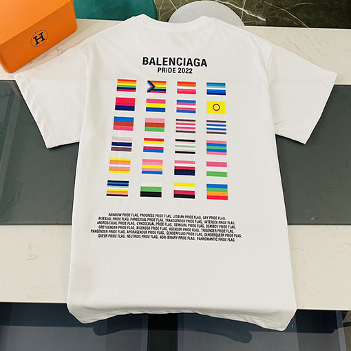 【 23ss新商品✨】 バレンシアガ 半袖Tシャツ 多国籍プリントTシャツ 2色 ✶ ブラック・ホワイト✶ XS~L ✶