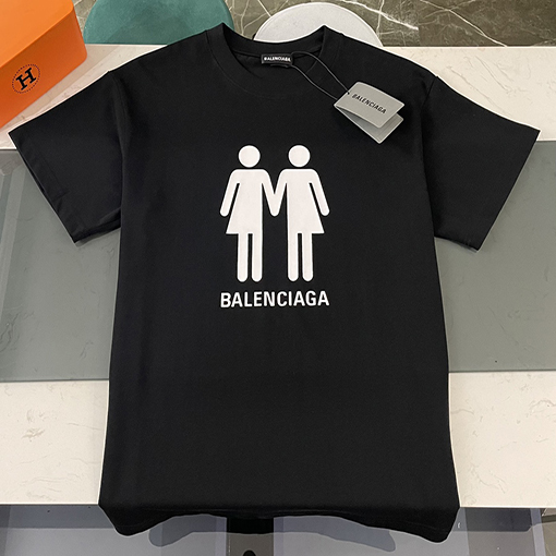 【 23ss新商品✨】 バレンシアガ 半袖Tシャツ 多国籍プリントTシャツ 2色 ✶ ブラック・ホワイト✶ XS~L ✶