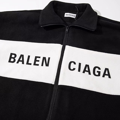 バレンシアガ フリースジャケットアウター BALENCIAGAゴロ ✶ ブラック・グレー ✶ XS~L ✶