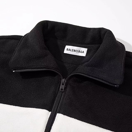 バレンシアガ フリースジャケットアウター BALENCIAGAゴロ ✶ ブラック・グレー ✶ XS~L ✶