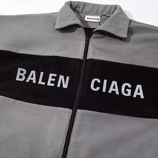 バレンシアガ フリースジャケットアウター BALENCIAGAゴロ ✶ ブラック・グレー ✶ XS~L ✶