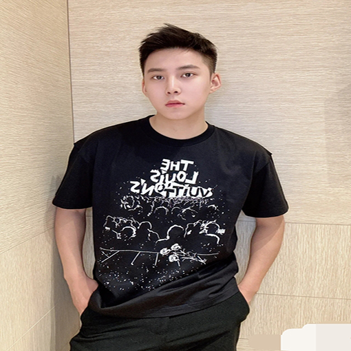【23ss新商品✨】ルイヴィトン高品質半袖Tシャツ✶パーティー模様ロゴ✶ ワンカラー✶XS~XL ✶