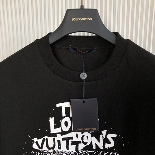【23ss新商品✨】ルイヴィトン高品質半袖Tシャツ✶パーティー模様ロゴ✶ ワンカラー✶XS~XL ✶