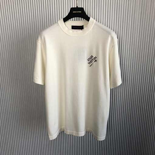 【23ss新商品✨】ルイヴィトン高品質ピンロゴニット半袖 ✶2カラー✶XS~L ✶