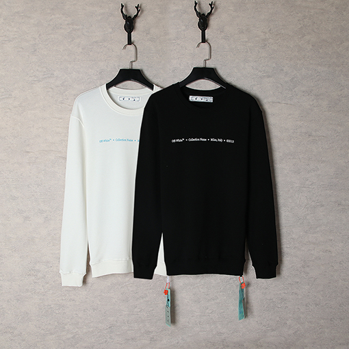 オフホワイト服偽物 メンズレディース スウェット長袖 Tシャツ★ ロゴ プリント