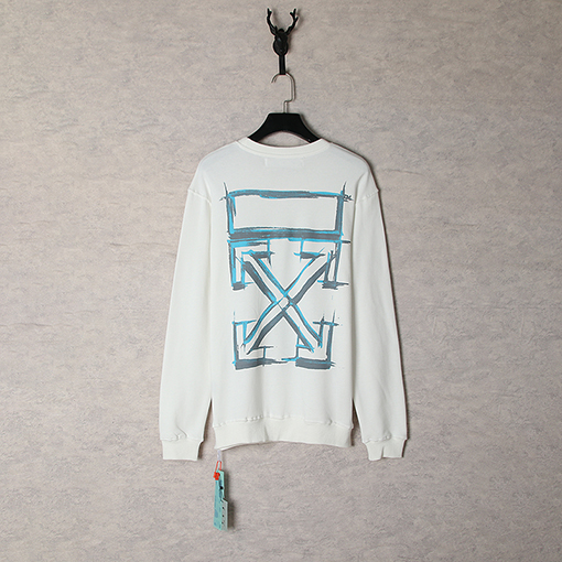 オフホワイト服偽物 メンズレディース スウェット長袖 Tシャツ★ ロゴ プリント