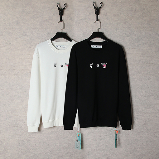 オフホワイトOFF-WHITEスーパーコピー スウェットTシャツ ★矢印ロゴ プリント ★