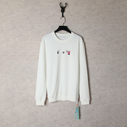 オフホワイトOFF-WHITEスーパーコピー スウェットTシャツ ★矢印ロゴ プリント ★