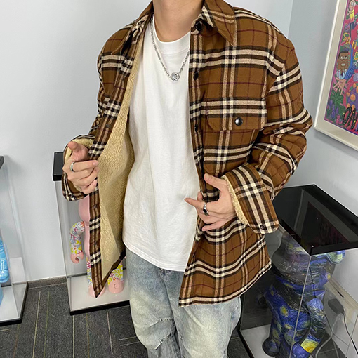 バーバリー フリースジャケットアウター★  チェック柄 ★ 暖かさに気持ちいい★