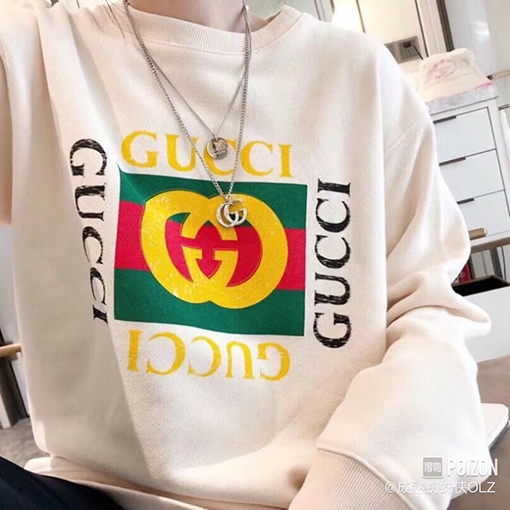 グッチ スウェット長袖 Tシャツ   トップス  ★   GGプリントロゴ  ★