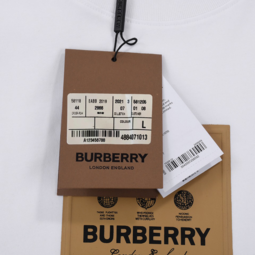 【BBR 2023新品】バーバリー 半袖Tシャツ ★プリントディテール★メンズファッション通販 3色★