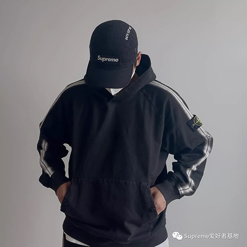 シュプリーム SUPREME x STONE ISLAND コラボフード パーカー