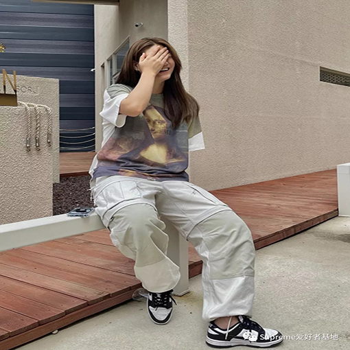 【コラボシリーズ✨】SUPREME 22SS STONE ISLAND服コピー ★  モナリザ 半袖 Tシャツの通販 ★