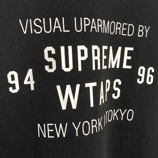 【コラボシリーズ✨】Supreme FW21 X WTAPSコピー  ★  SUPRE WTAPSロゴスウェット長袖 Tシャツ2色★