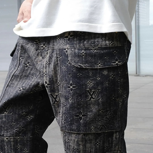 【超美品✨】 ルイヴィトンスーパーコピーデニムパンツ  23SS Monogram   ★ セットアップ  ★ 30~36サイズ★