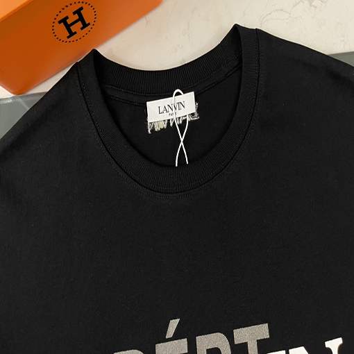 ランバン服コピー 半袖 Tシャツ ★ 23LA&GD コラボ ★ホワイト・ブラック ★