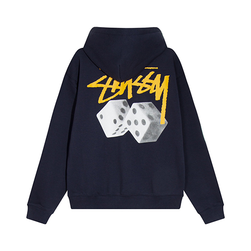 【Stussy 22FW】ステューシーコピー安い フードパーカー ★ さいころロゴ プリント ★