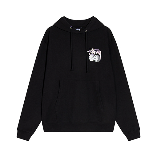 【Stussy 22FW】ステューシーコピー安い フードパーカー ★ さいころロゴ プリント ★