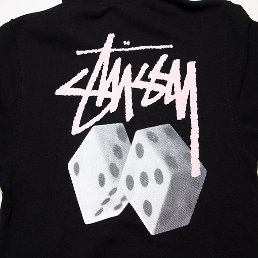 【Stussy 22FW】ステューシーコピー安い フードパーカー ★ さいころロゴ プリント ★