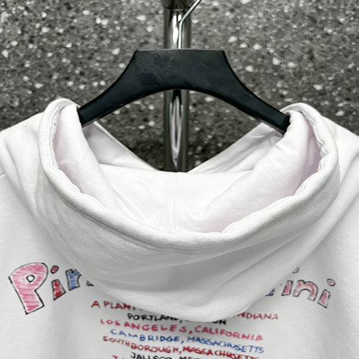 【超美品✨】バレンシアガ フード パーカー ★ JE DiS oui ロゴ プリント ★ オーバーサイズ ★
