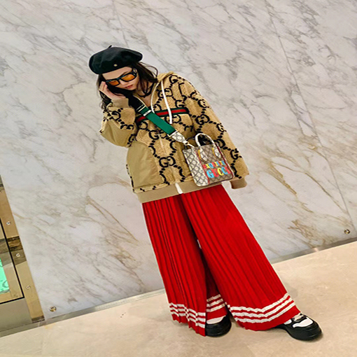 【入荷 】グッチフリースジャケットアウター ダブルGロゴ ワンカラー S.M.L