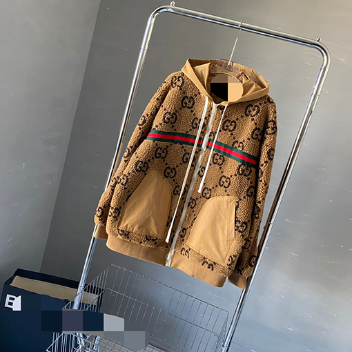 【入荷 】グッチフリースジャケットアウター ダブルGロゴ ワンカラー S.M.L
