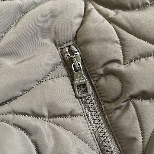 ルイヴィトン服偽物 中綿 ジャケットアウター ミリタリーグリーンカラー