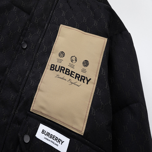 バーバリーダウンジャケットアウター Bロゴ M~3XL