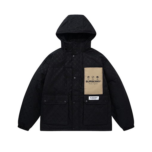 バーバリーダウンジャケットアウター Bロゴ M~3XL