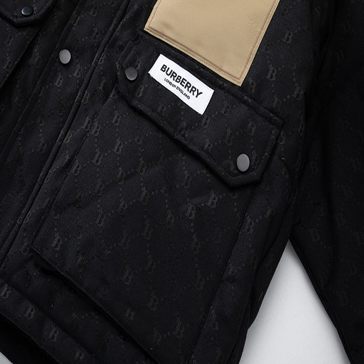 バーバリーダウンジャケットアウター Bロゴ M~3XL