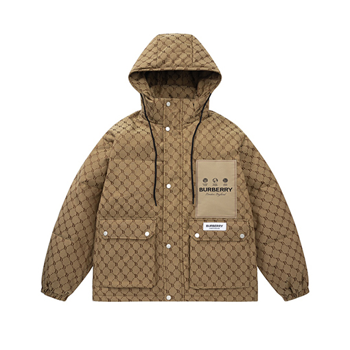 バーバリーダウンジャケットアウター Bロゴ M~3XL