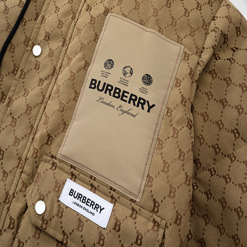 バーバリーダウンジャケットアウター Bロゴ M~3XL