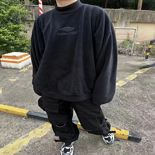 バレンシアガスウェット長袖 Tシャツ トップス BLCGロゴポイント