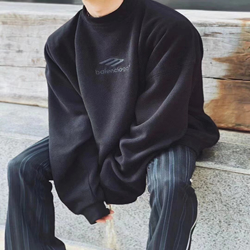 バレンシアガスウェット長袖 Tシャツ トップス BLCGロゴポイント