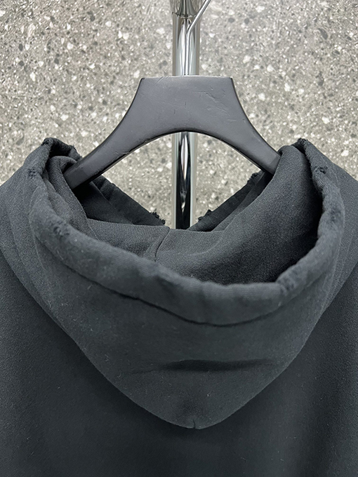 バレンシアガ人気高品質フード パーカー  BALENCIAGAサインの文字 　 ブラック・ホワイト