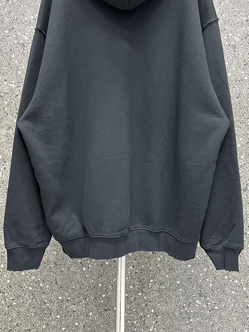 バレンシアガ人気高品質フード パーカー  BALENCIAGAサインの文字 　 ブラック・ホワイト
