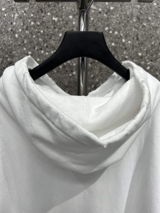 バレンシアガ人気高品質フード パーカー  BALENCIAGAサインの文字 　 ブラック・ホワイト