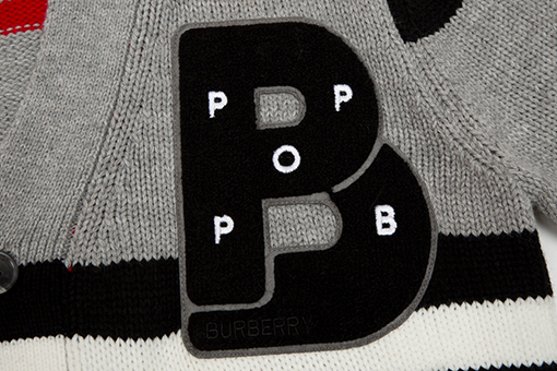 コラボシリーズ Burberry x POP Trading ニットカーディガン