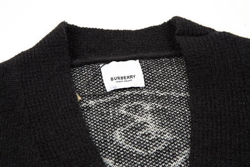 BBR服偽物 バーバリーニットカーディガン 戦馬ロゴ ブラック・カーキ