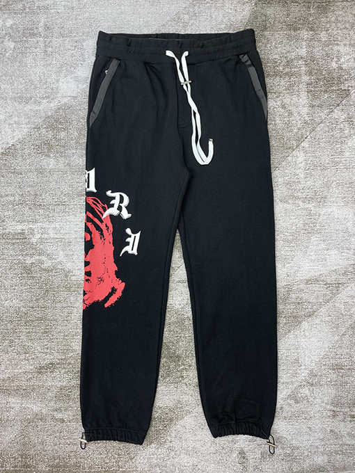  アミリ服偽物メンズ スウェットパンツサンスクリット·プリント