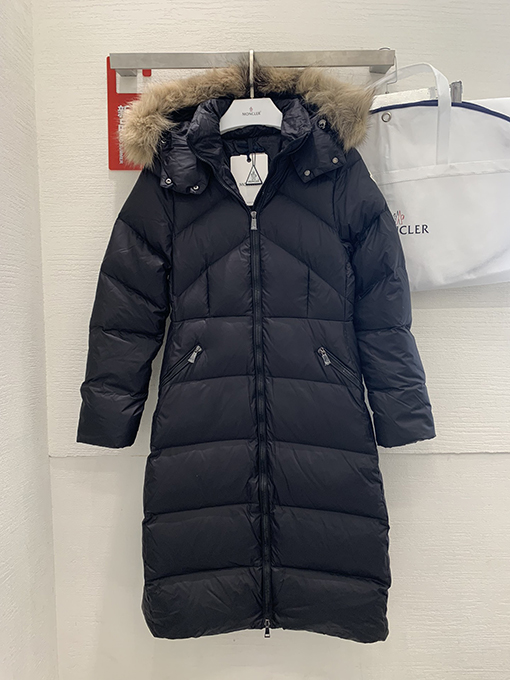【レディースロングコートの通販】モンクレール服コピーダウンジャケットアウター フォックス ベルトディテール