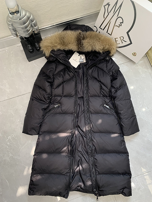 【レディースロングコートの通販】モンクレール服コピーダウンジャケットアウター フォックス ベルトディテール